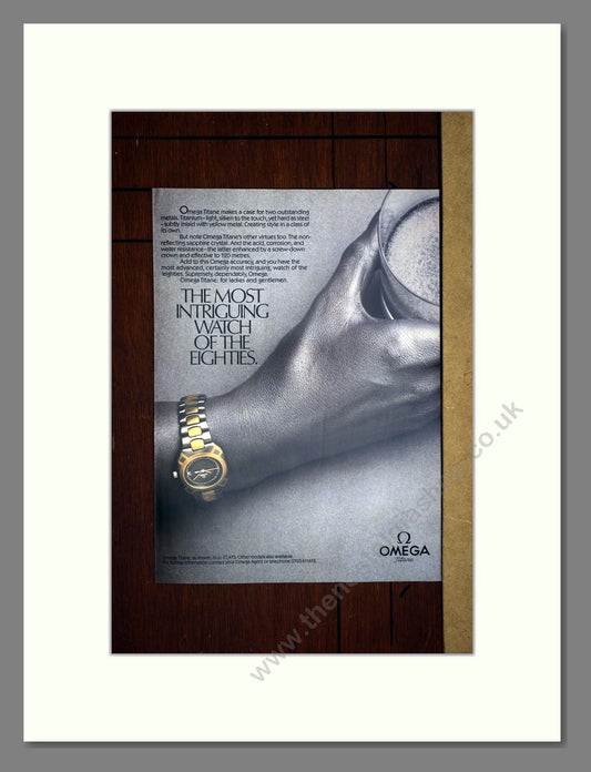 Omega - Titane. Vintage Advert 1985 (ref AD64310)