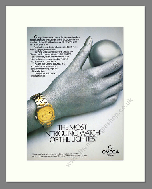 Omega - Titane. Vintage Advert 1985 (ref AD64311)