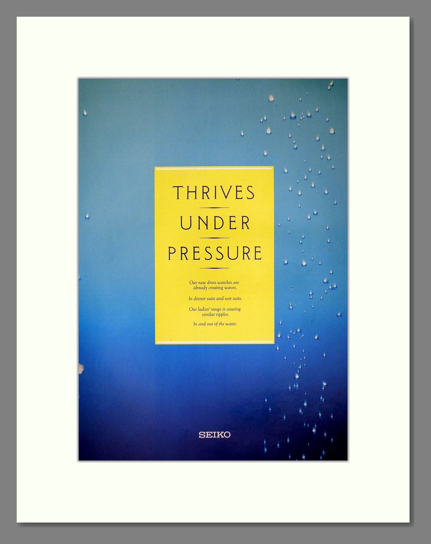 Seiko - SQ100 (Double Advert). Vintage Advert 1987 (ref AD64314)