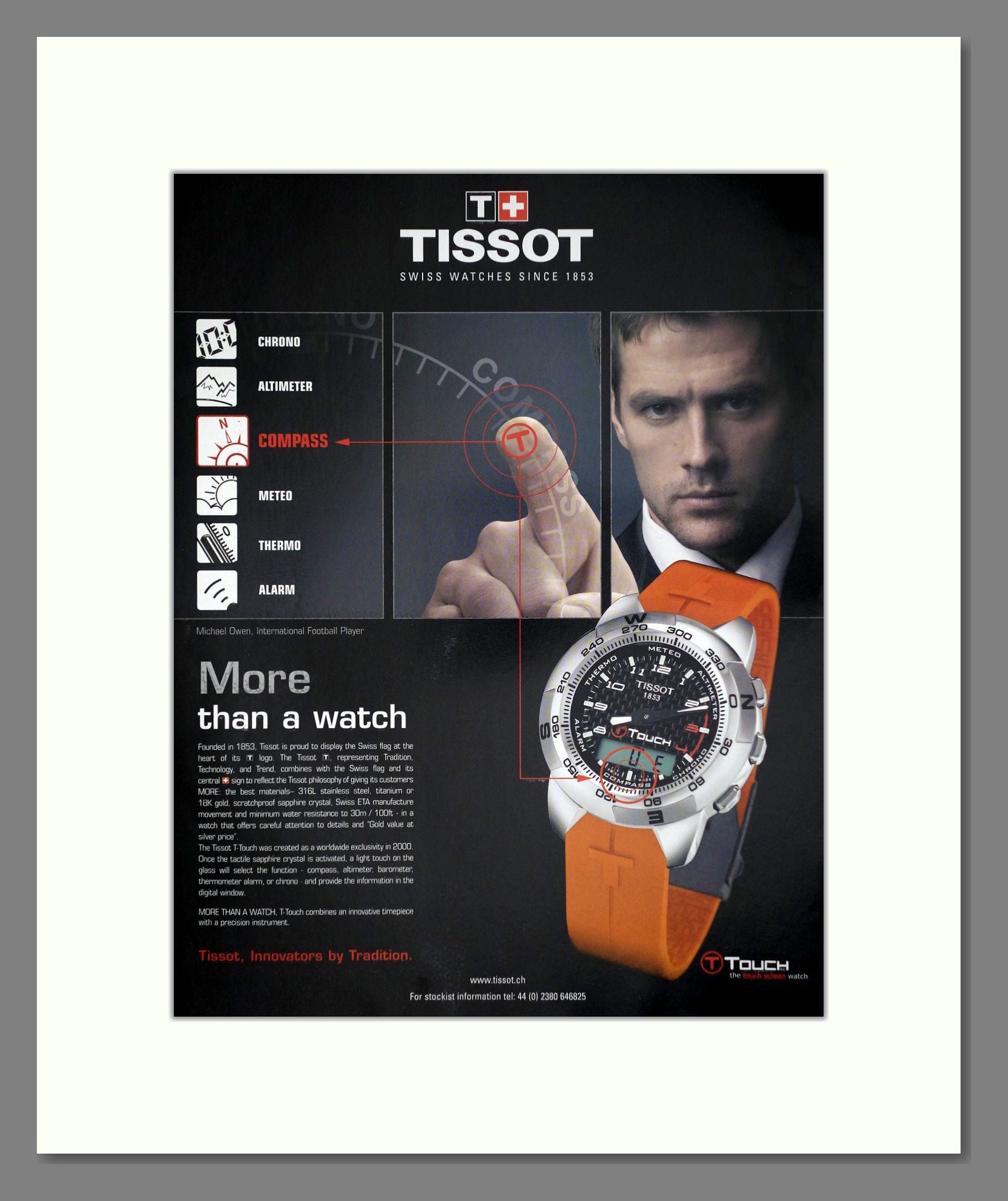 Tissot - Touch. Vintage Advert 2006 (ref AD64316)