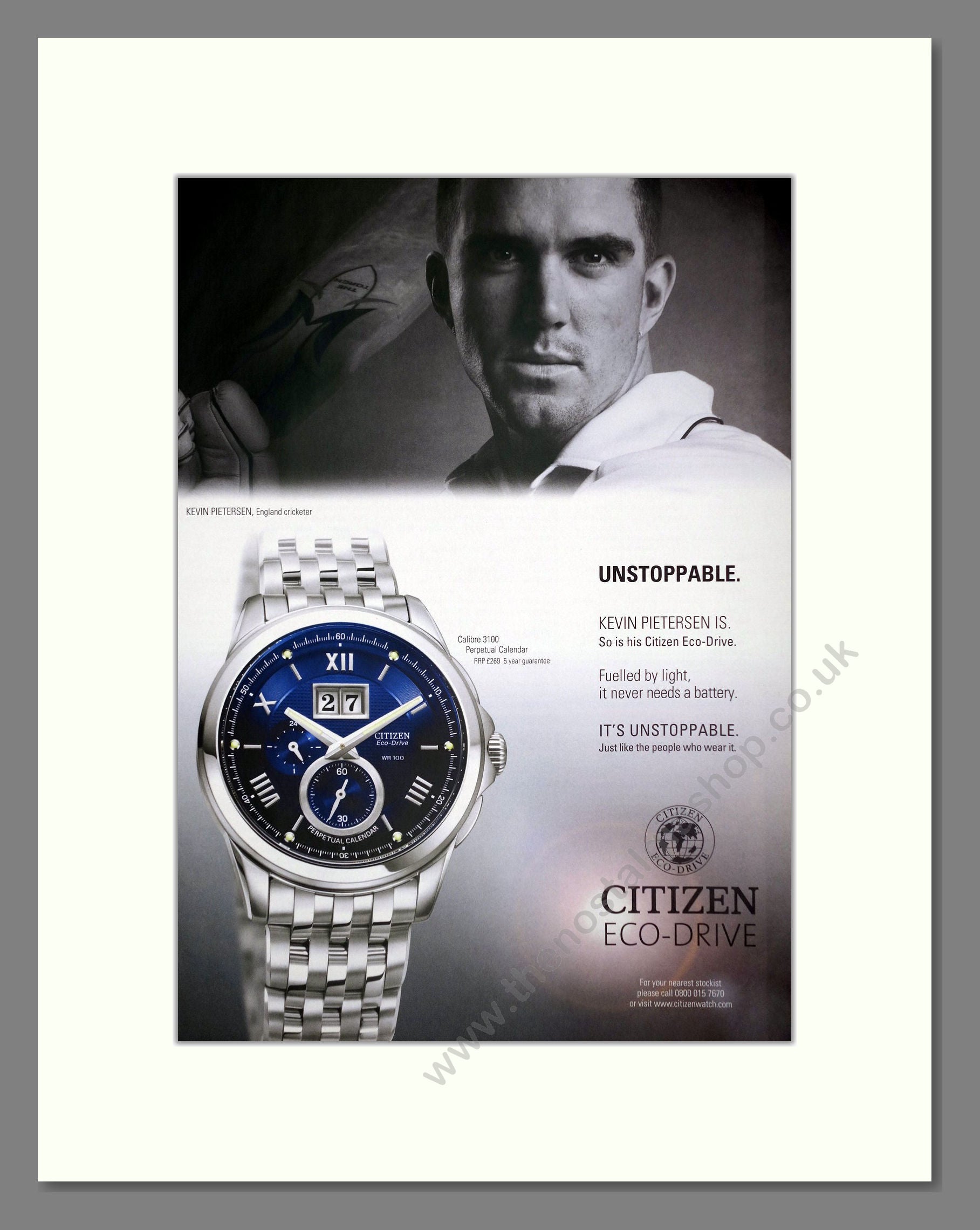 Citizen - Eco Drive. Vintage Advert 2008 (ref AD64331)
