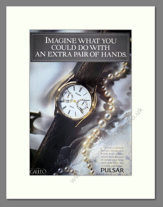 Pulsar - Galileo. Vintage Advert 1987 (ref AD64336)