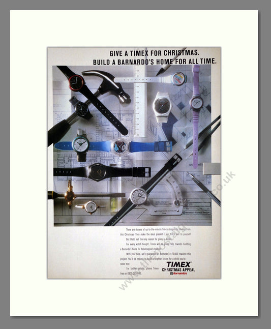 Timex - Christmas Appeal. Vintage Advert 1986 (ref AD64338)