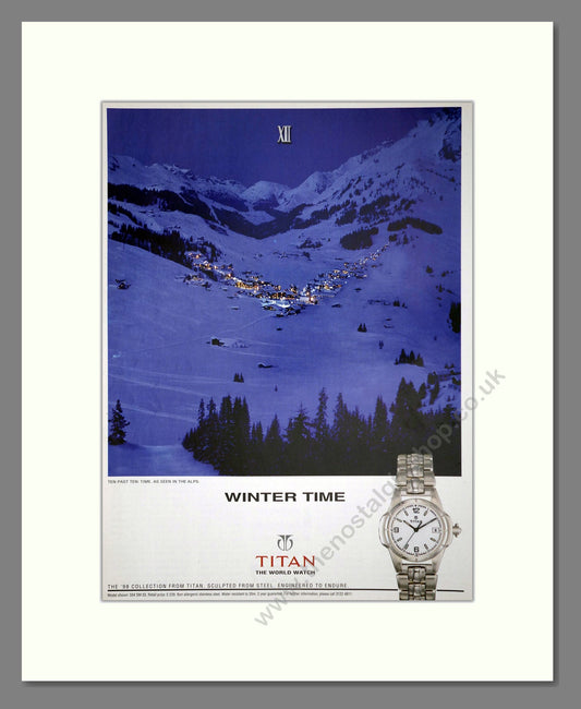 Titan - The World Watch. Vintage Advert 1998 (ref AD64340)