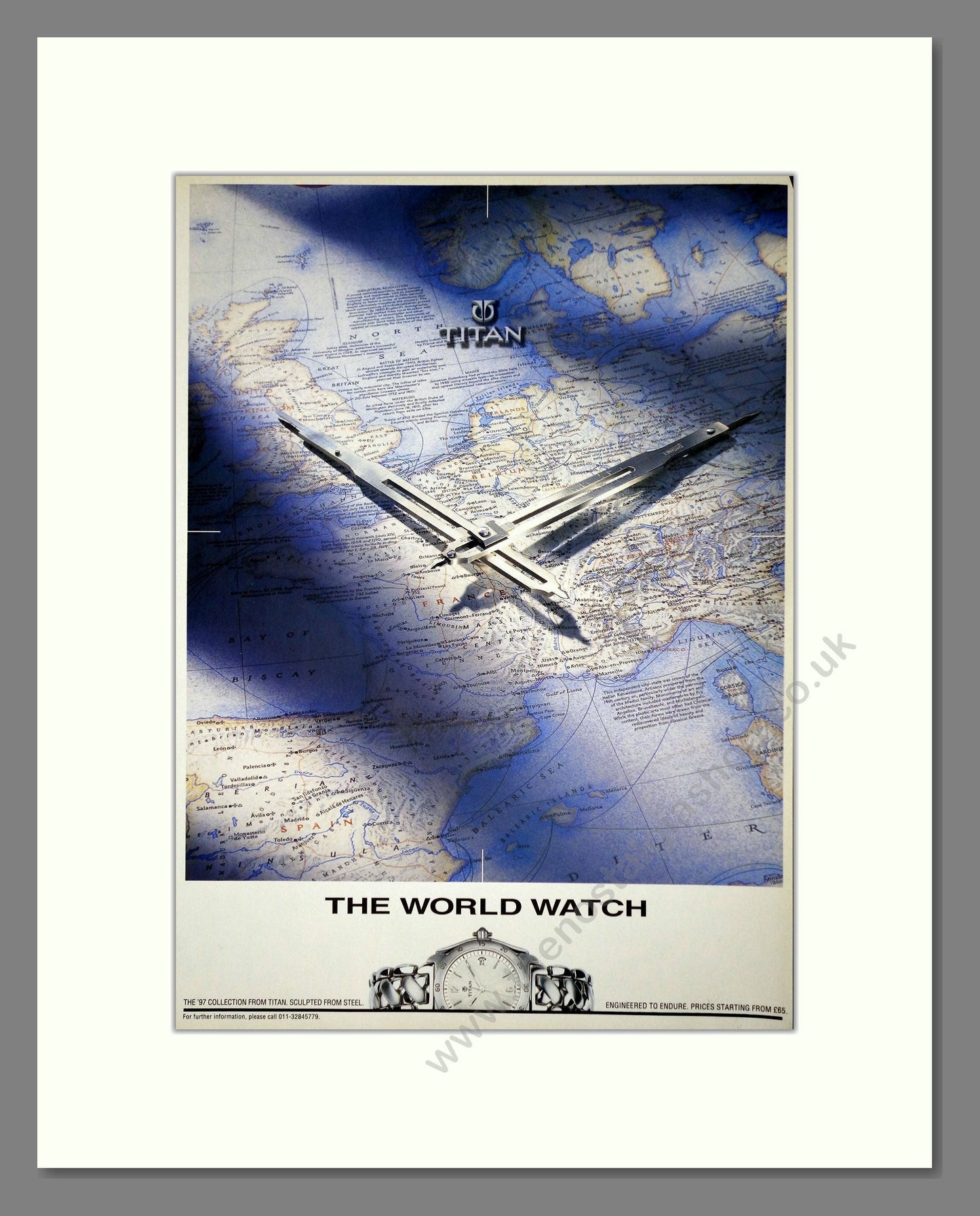 Titan - The World Watch. Vintage Advert 1997 (ref AD64341)