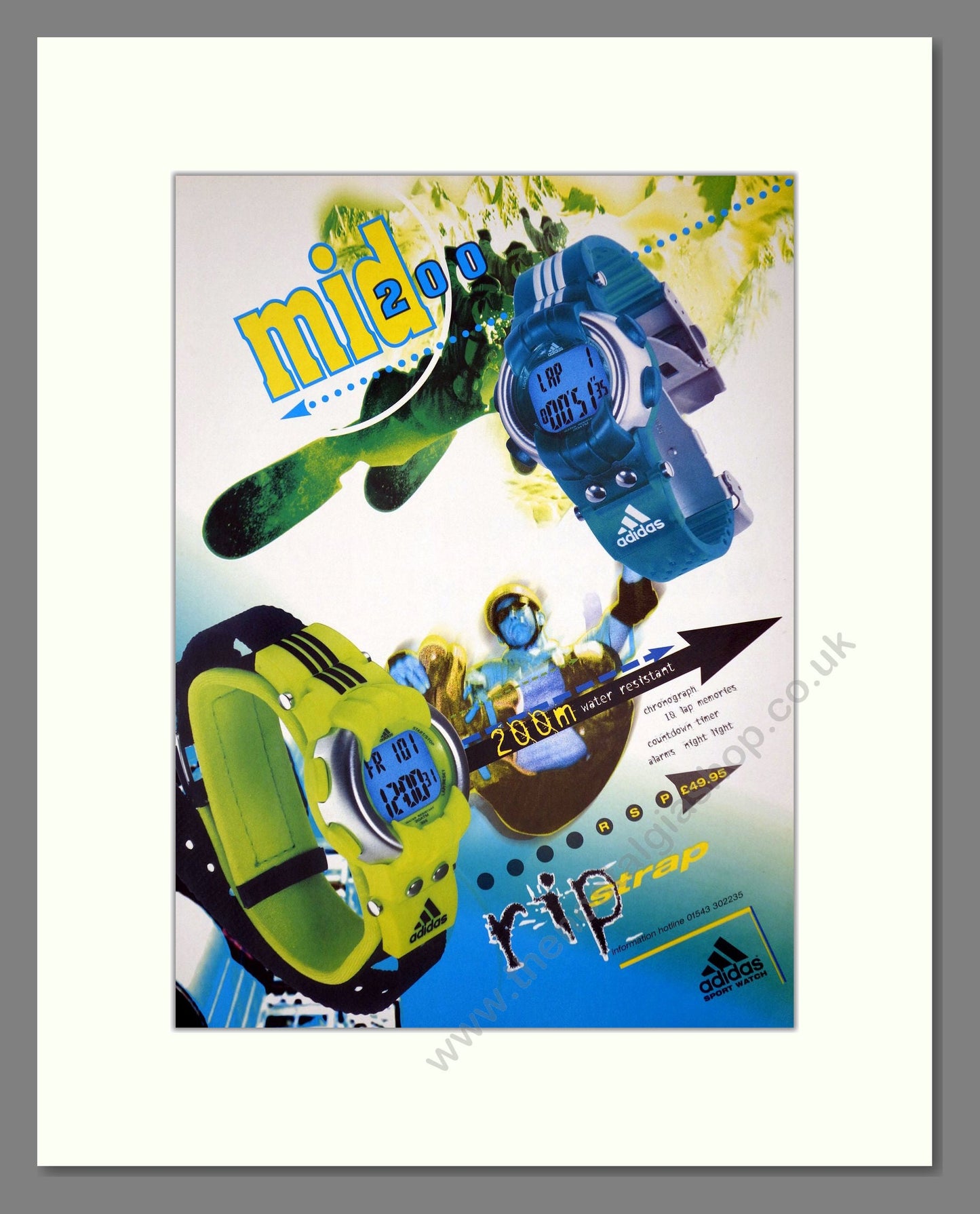 Adidas - Sport Watch. Vintage Advert 1998 (ref AD64356)