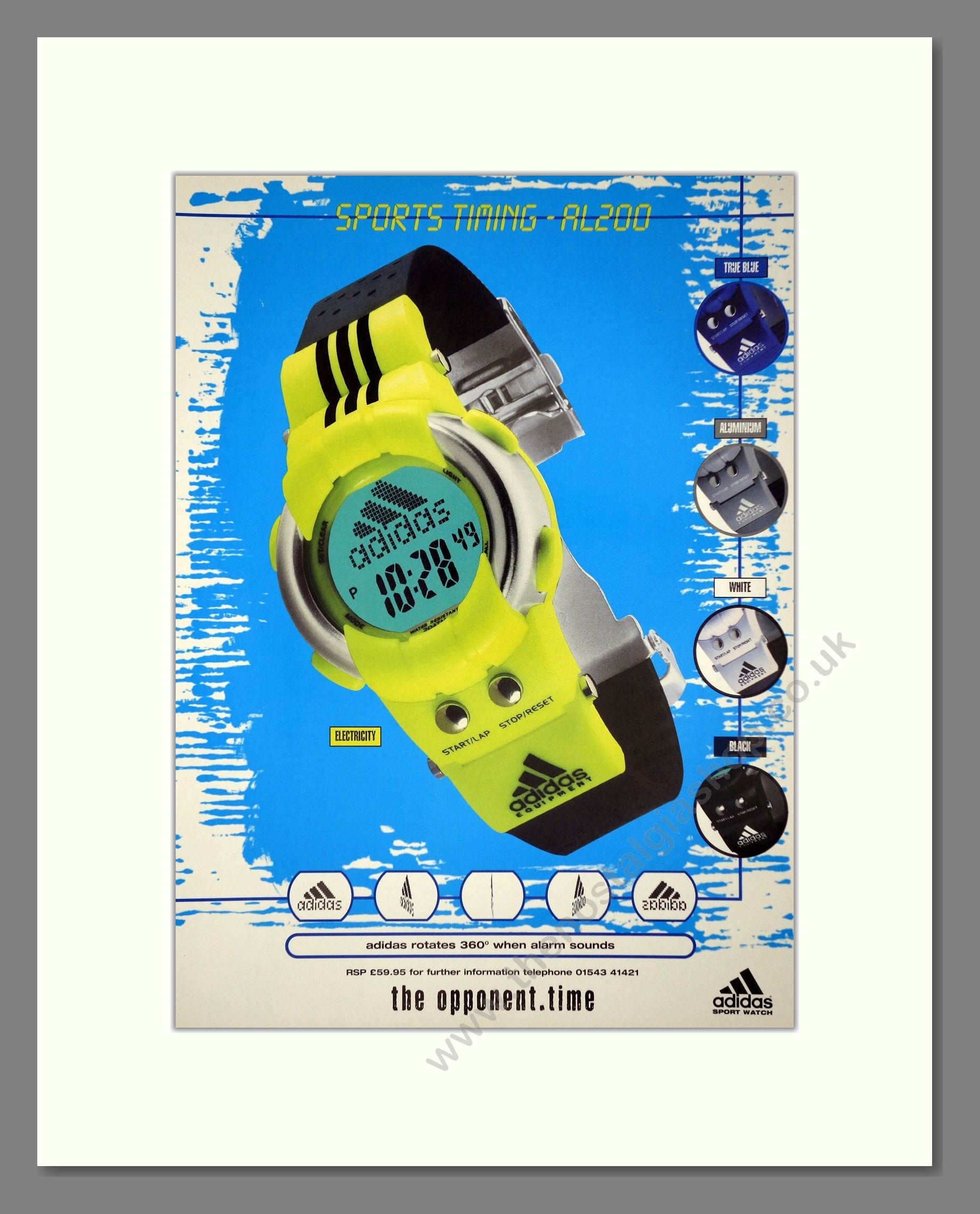 Adidas - Sport Watch. Vintage Advert 1998 (ref AD64357)