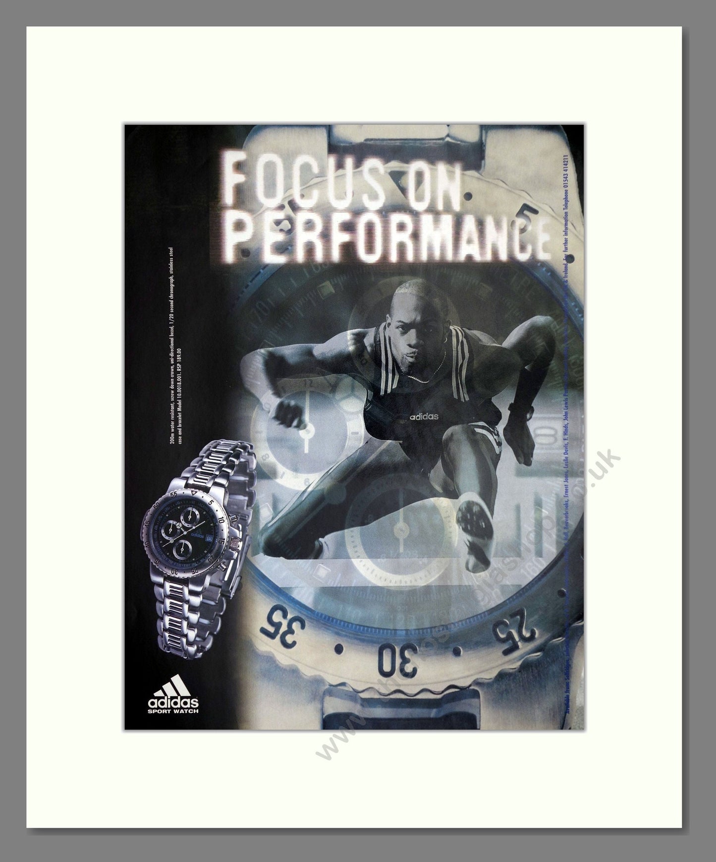 Adidas - Sport Watch. Vintage Advert 1997 (ref AD64358)