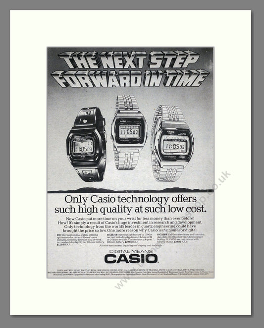 Casio - Digital Watches. Vintage Advert 1979 (ref AD64363)