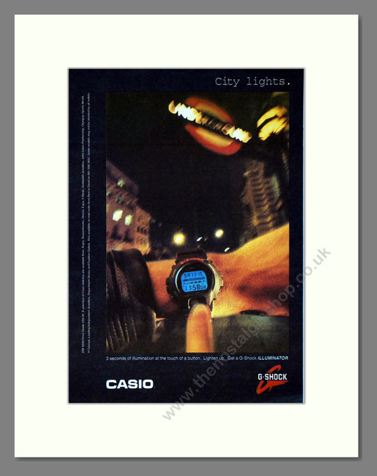 Casio - G-Shock Illuminator. Vintage Advert 1994 (ref AD64365)