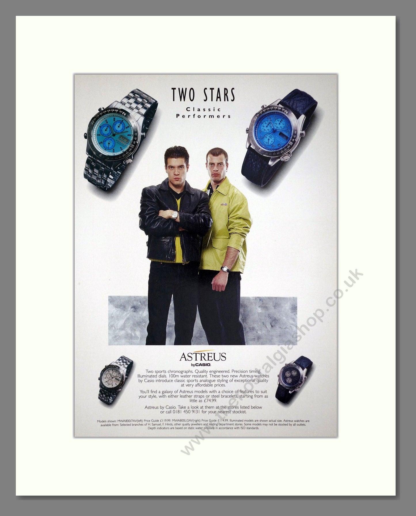 Casio - Astreus. Vintage Advert 1996 (ref AD64368)