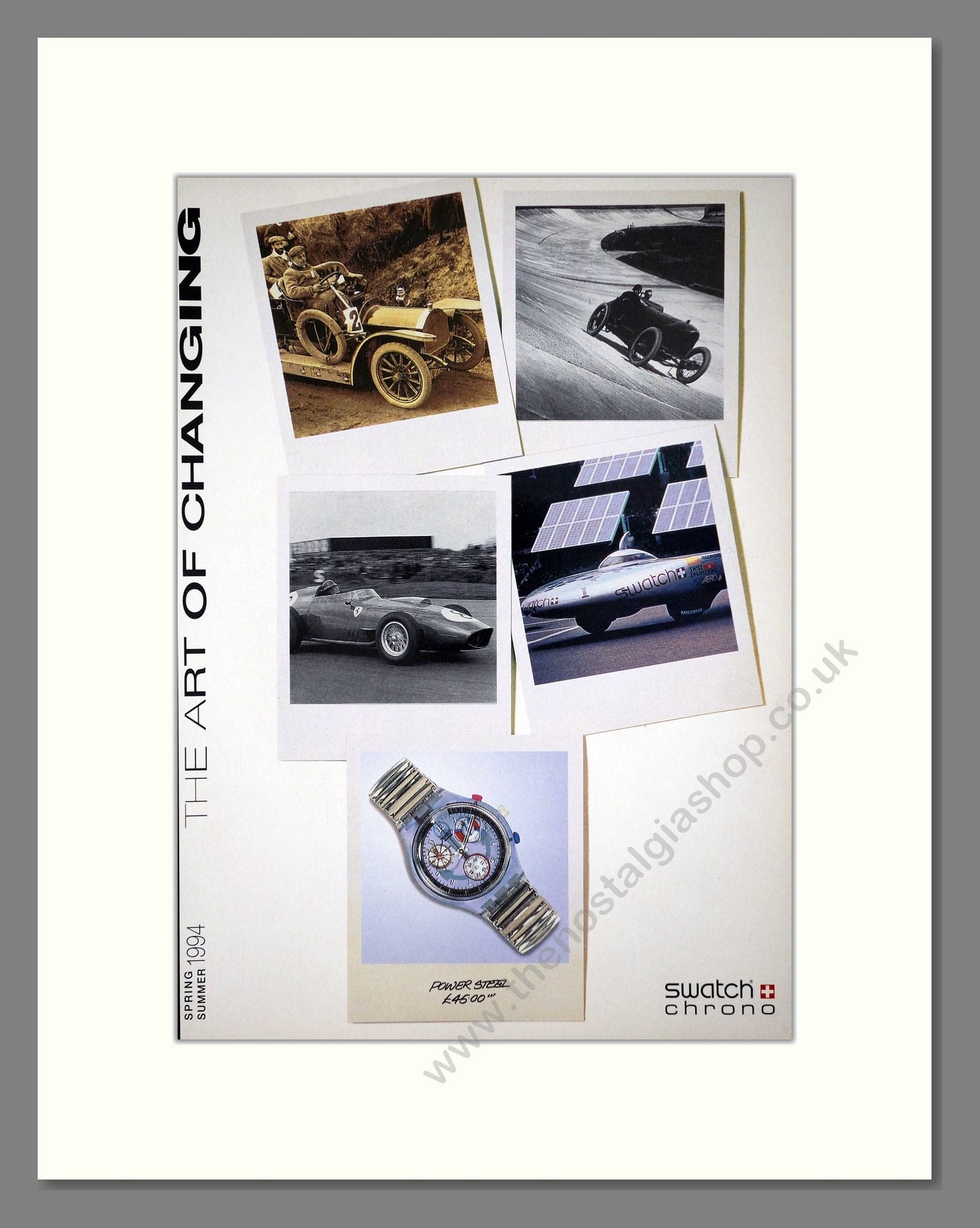 Swatch - Power Steel. Vintage Advert 1994 (ref AD64371)