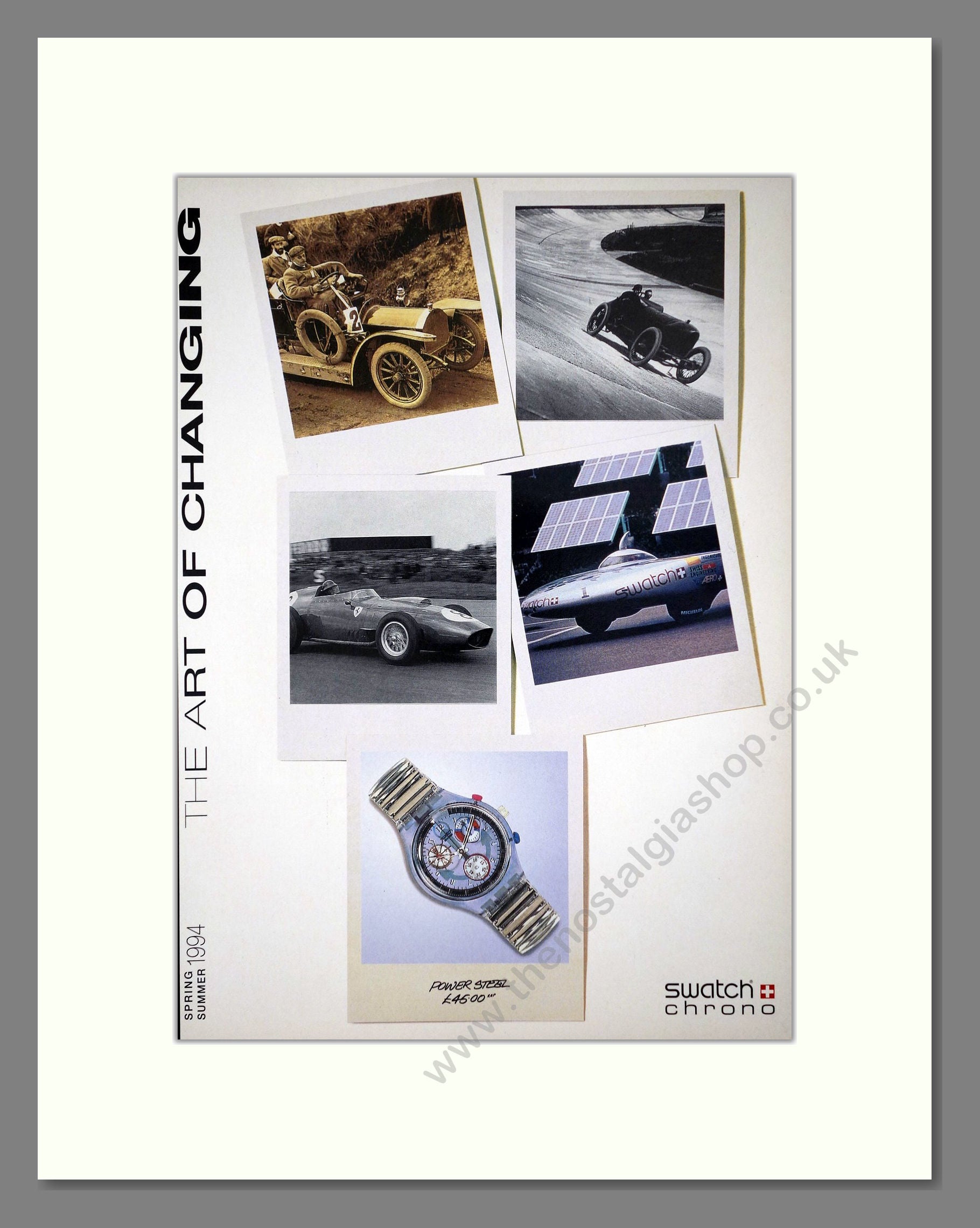 Swatch - Power Steel. Vintage Advert 1994 (ref AD64371)