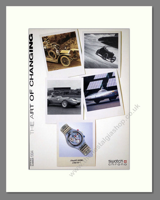 Swatch - Power Steel. Vintage Advert 1994 (ref AD64371)