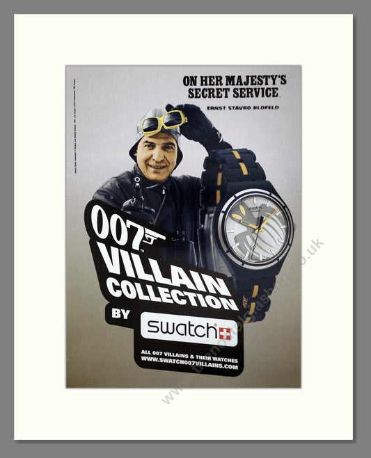 Swatch - 007 James Bond Villain Collection. Vintage Advert 2008 (ref AD64373)