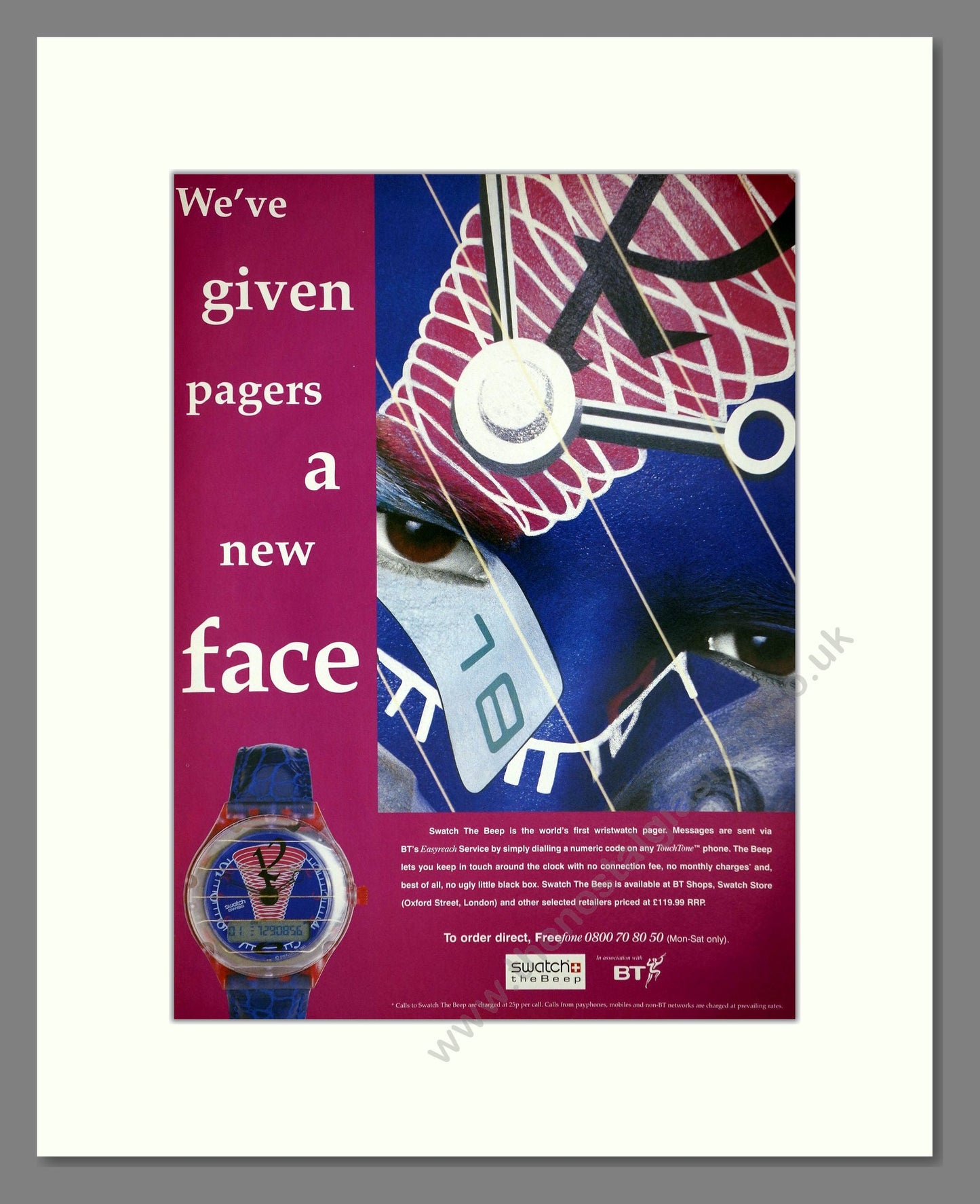 Swatch - The Beep. Vintage Advert 1995 (ref AD64375)