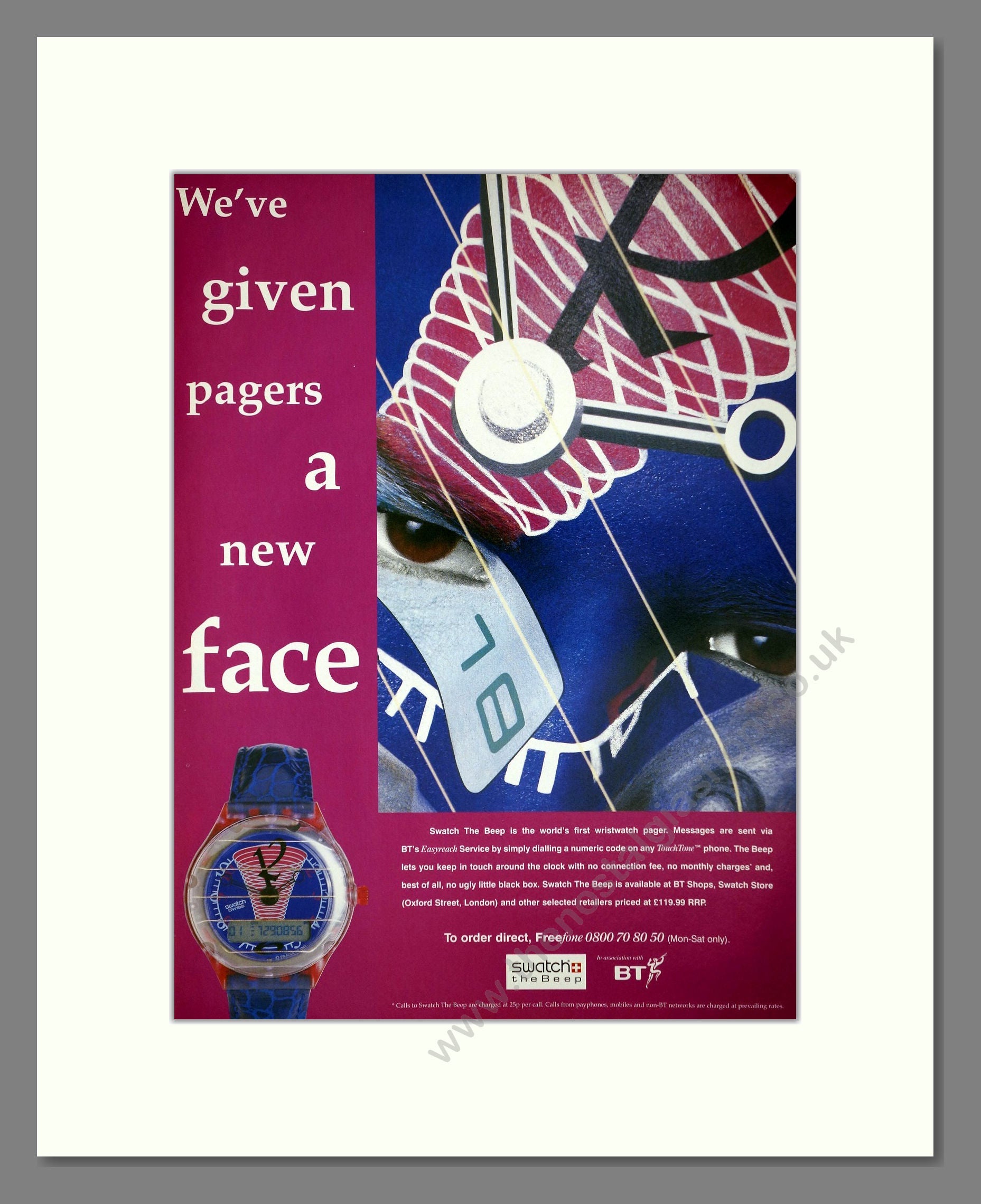Swatch - The Beep. Vintage Advert 1995 (ref AD64375)