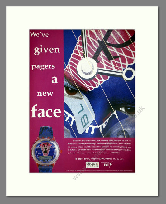 Swatch - The Beep. Vintage Advert 1995 (ref AD64375)