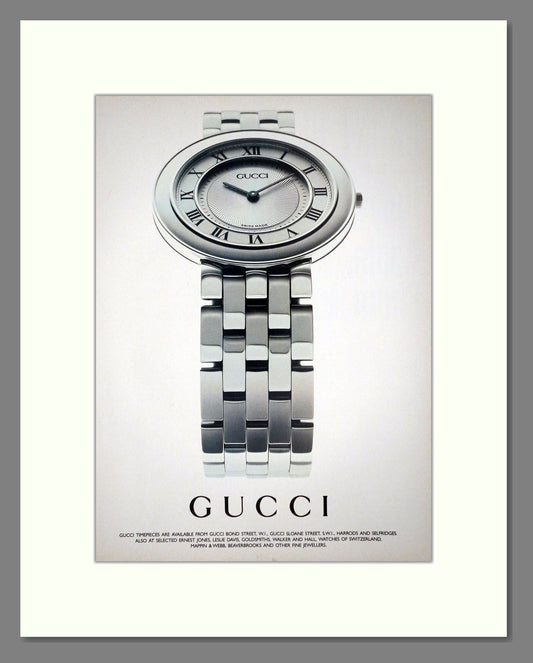 Gucci - Swiss Made. Vintage Advert 1996 (ref AD64388)