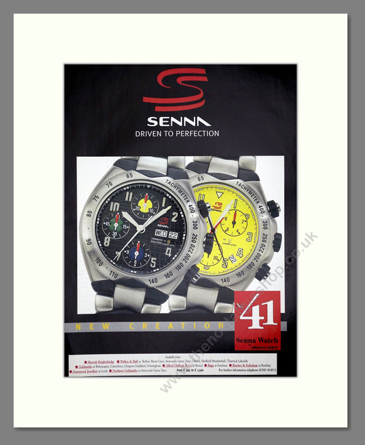 Universal Geneve - Senna. Vintage Advert 1998 (ref AD64393)