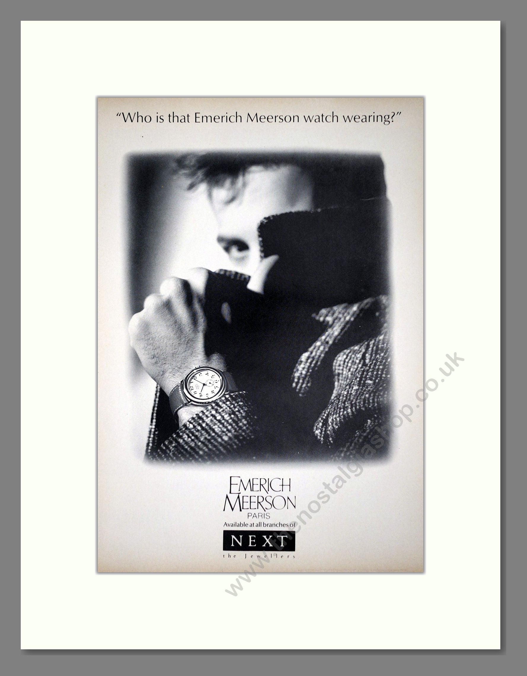 Emerich Meerson - At Next. Vintage Advert 1988 (ref AD64395)