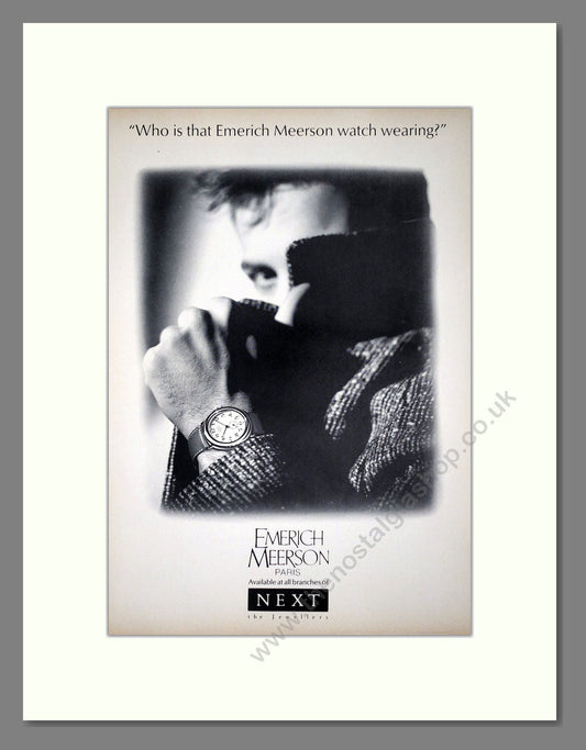 Emerich Meerson - At Next. Vintage Advert 1988 (ref AD64395)