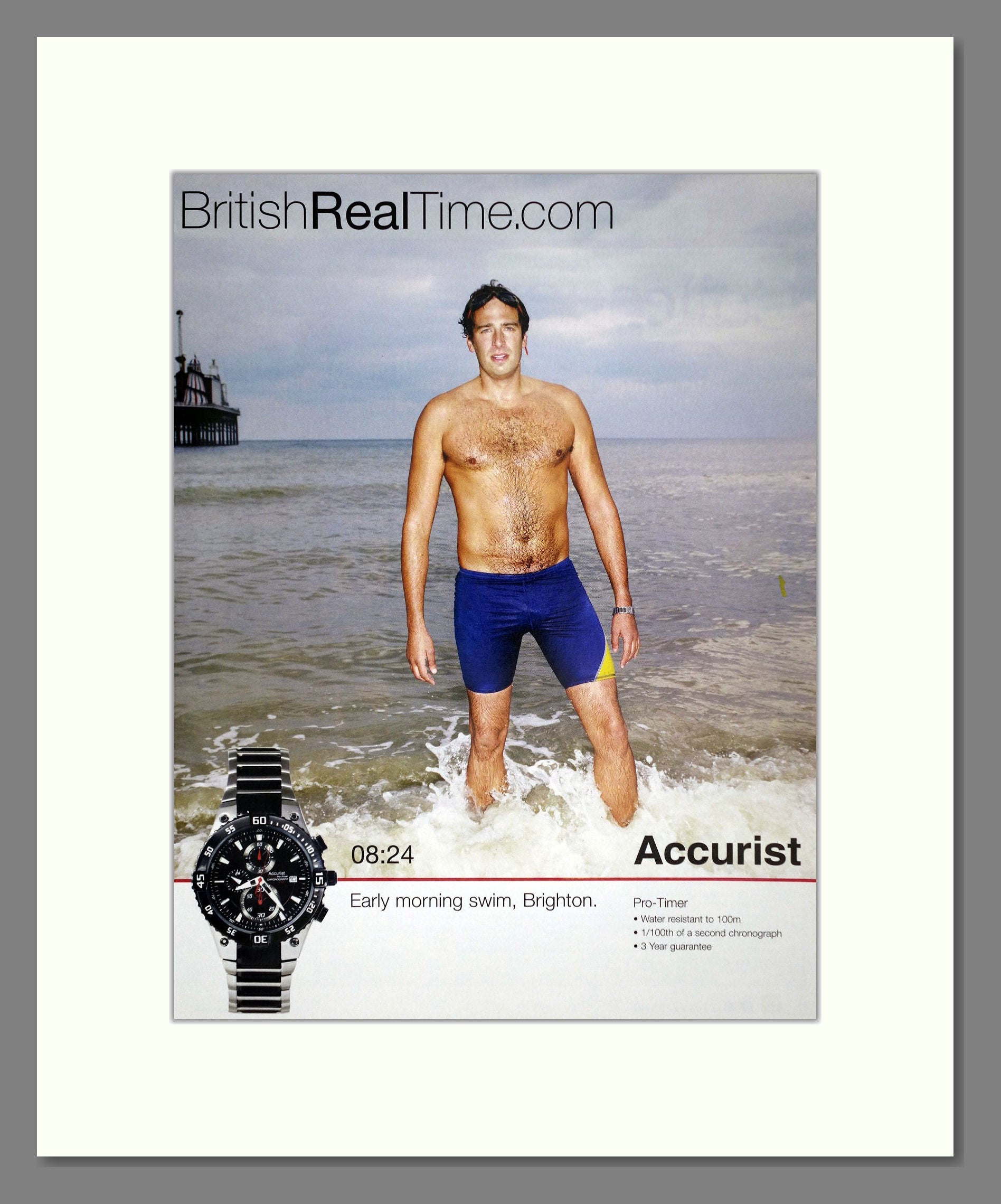 Accurist - British Real Time. Vintage Advert 2008 (ref AD64398)