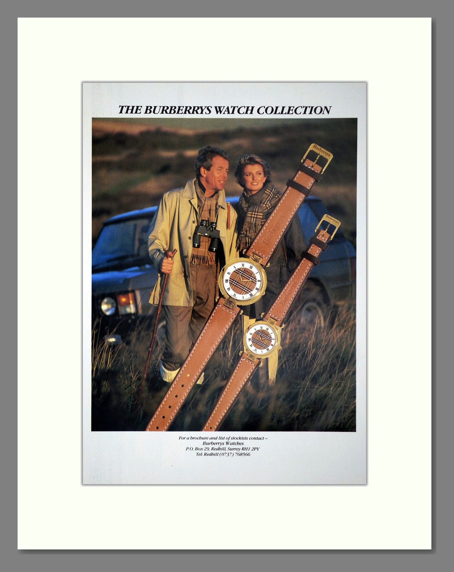 Burberry - Watch Collection. Vintage Advert 1987 (ref AD64400)