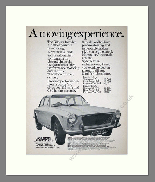 Gilbern - Invader. Vintage Advert 1972 (ref AD64407)