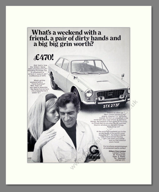 Gilbern - Genie. Vintage Advert 1968 (ref AD64411)