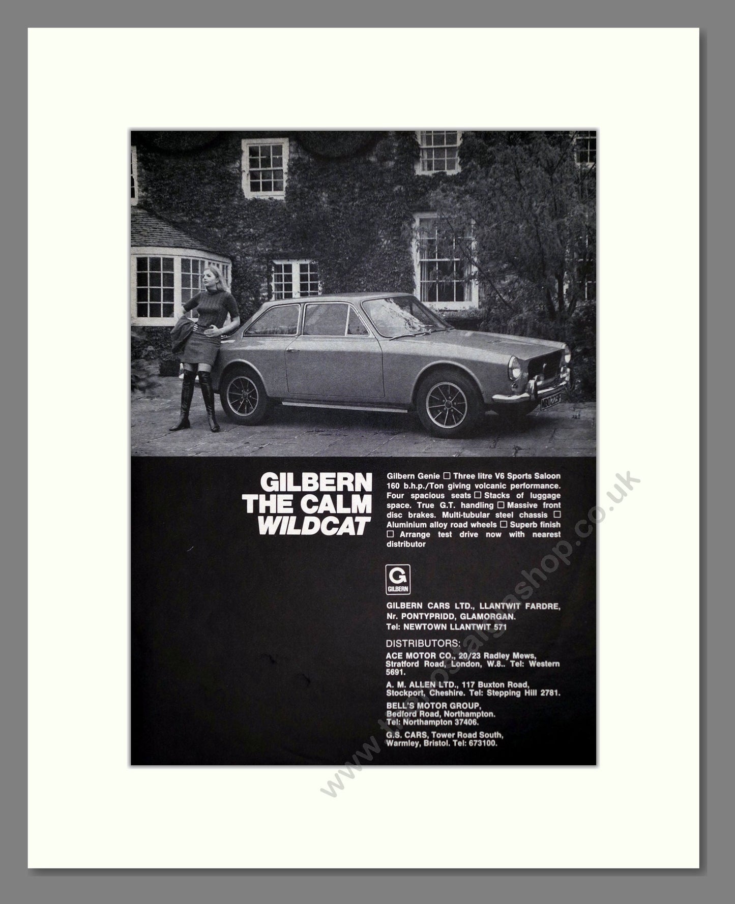 Gilbern - Genie. Vintage Advert 1968 (ref AD64413)