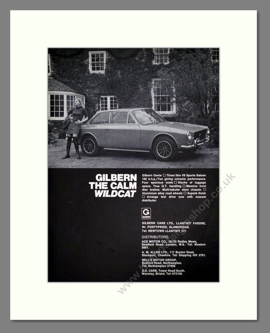 Gilbern - Genie. Vintage Advert 1968 (ref AD64413)