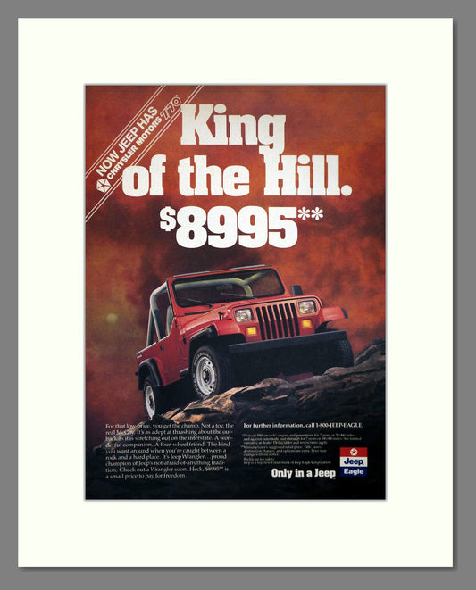 Jeep - Eagle. Vintage Advert 1989 (ref AD64415)