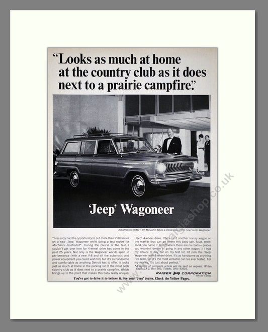 Jeep - Wagoneer. Vintage Advert 1966 (ref AD64420)