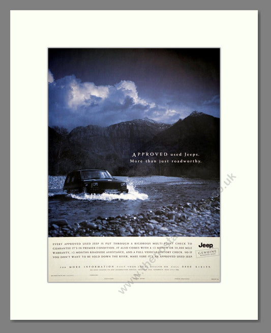 Jeep - Approved Used. Vintage Advert 1998 (ref AD64424)