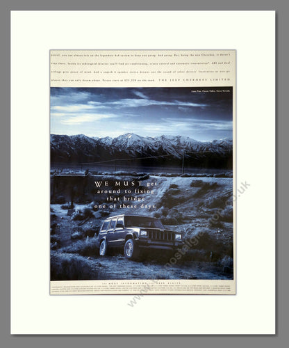 Jeep - Grand Cherokee (Double Advert). Vintage Advert 1998 (ref AD64425)