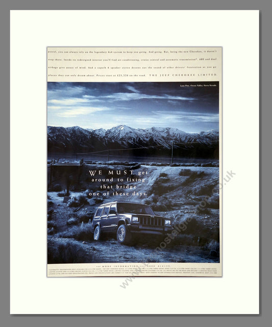 Jeep - Grand Cherokee (Double Advert). Vintage Advert 1998 (ref AD64425)