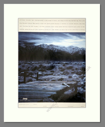 Jeep - Grand Cherokee (Double Advert). Vintage Advert 1998 (ref AD64425)