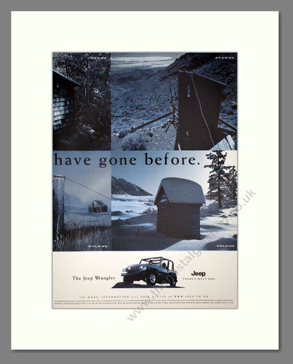Jeep - Wrangler (Double Advert). Vintage Advert 1999 (ref AD64433)
