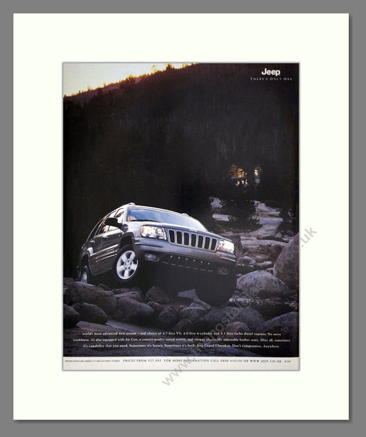 Jeep - Grand Cherokee (Double Advert). Vintage Advert 2001 (ref AD64435)