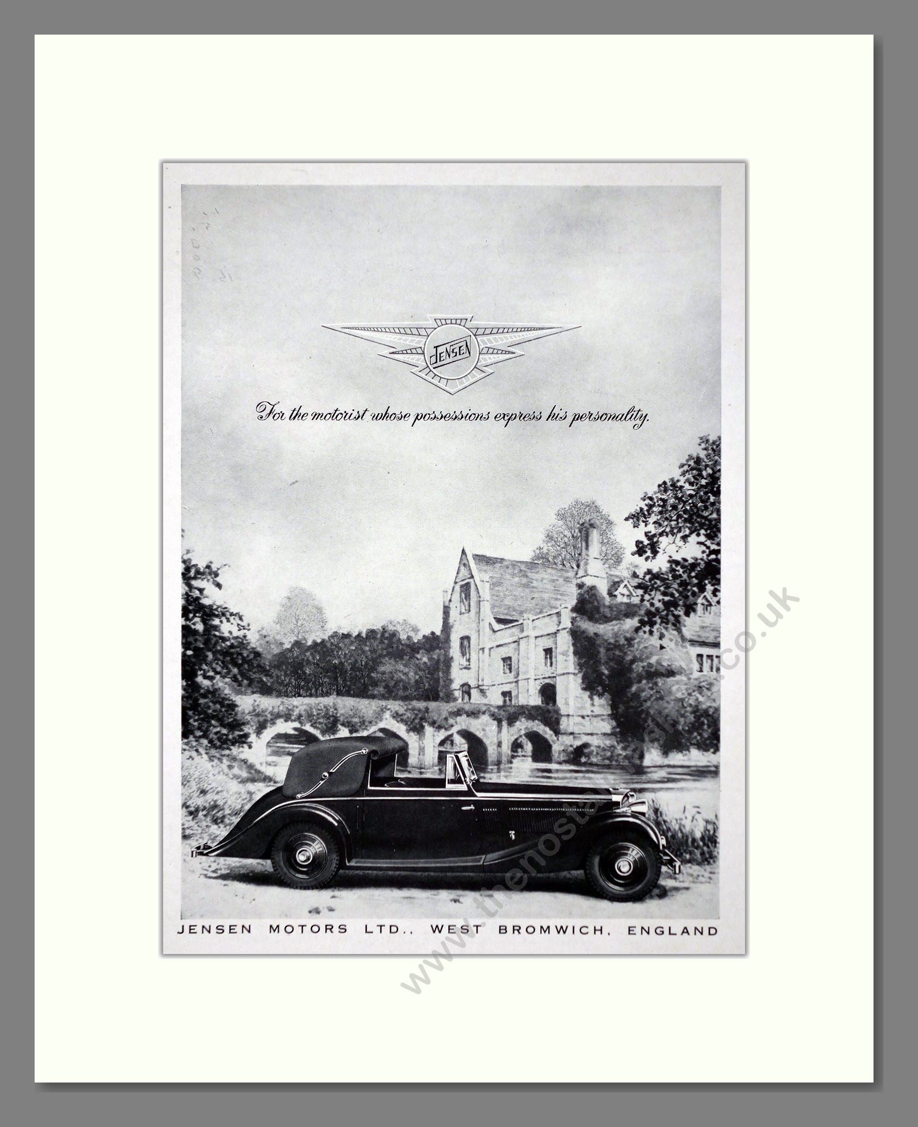 Jensen - Possessions Express Personality. Vintage Advert 1944 (ref AD64439)