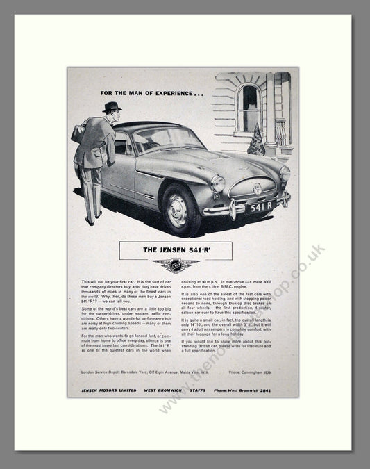 Jensen - 541R. Vintage Advert 1960 (ref AD64456)
