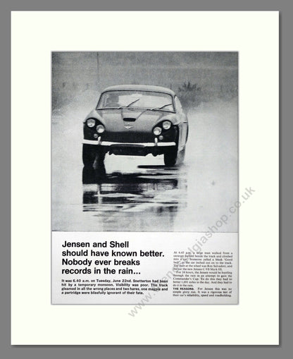 Jensen - Shell (Double Advert). Vintage Advert 1965 (ref AD64466)