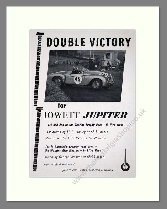 Jowett - Jupiter. Vintage Advert 1951 (ref AD64492)