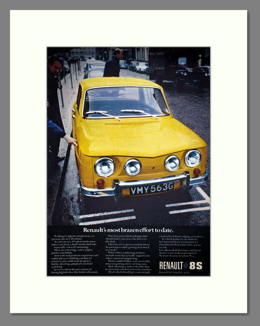 Renault - 8S. Vintage Advert 1969 (ref AD64498)