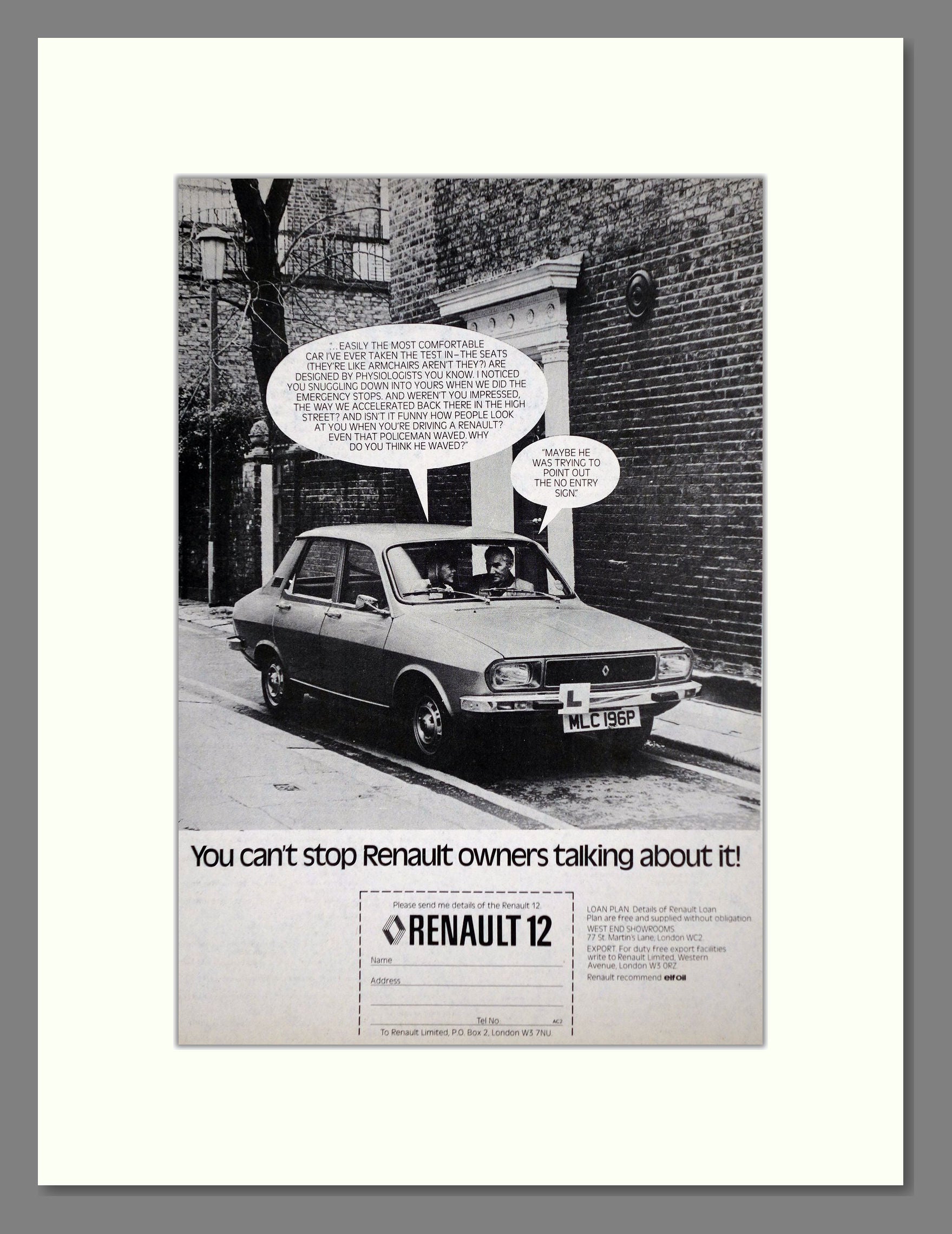 Renault - 12. Vintage Advert 1976 (ref AD64524)