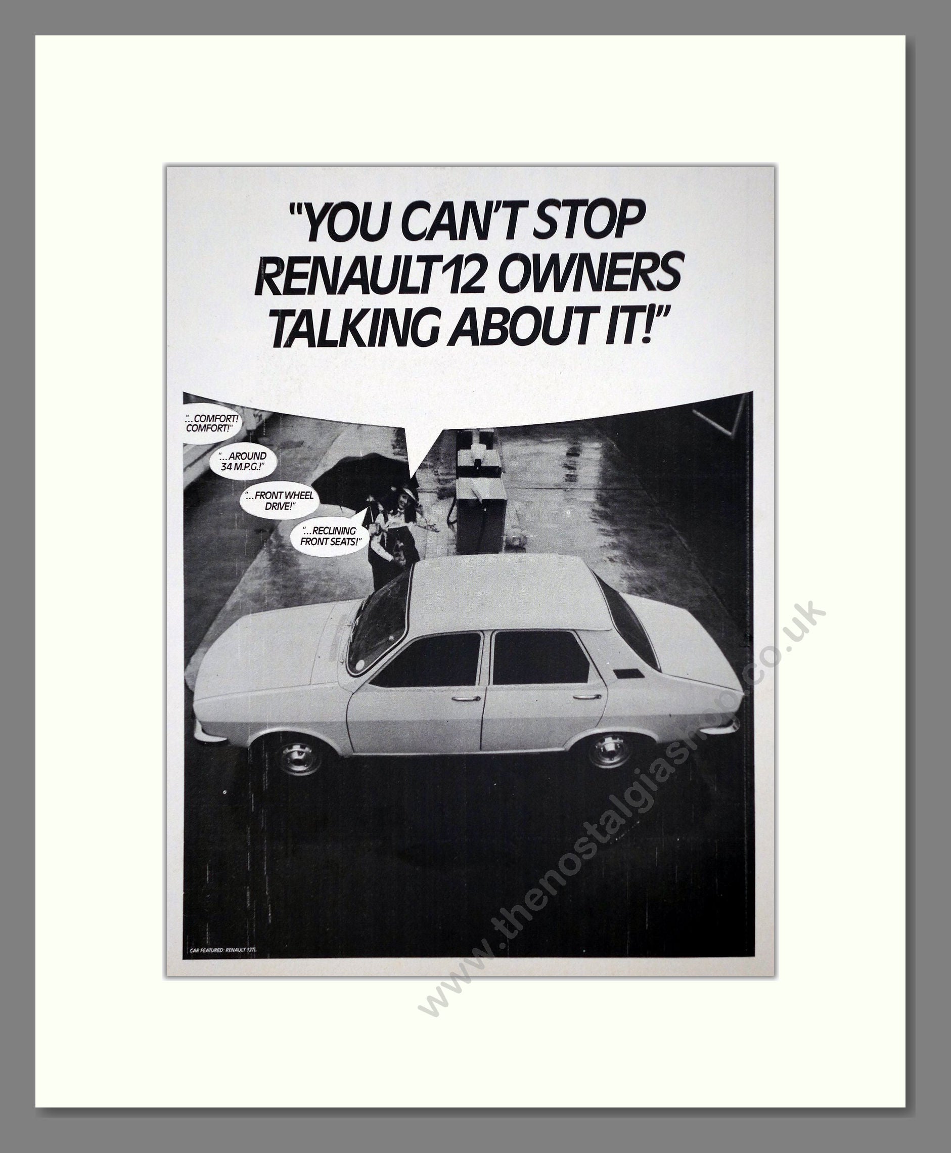 Renault - 12. Vintage Advert 1976 (ref AD64526)