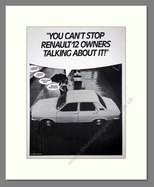 Renault - 12. Vintage Advert 1976 (ref AD64526)