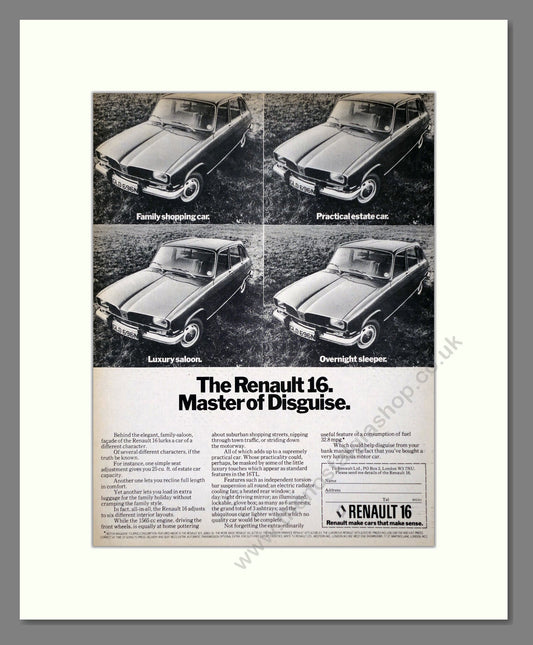 Renault - 16. Vintage Advert 1975 (ref AD64544)