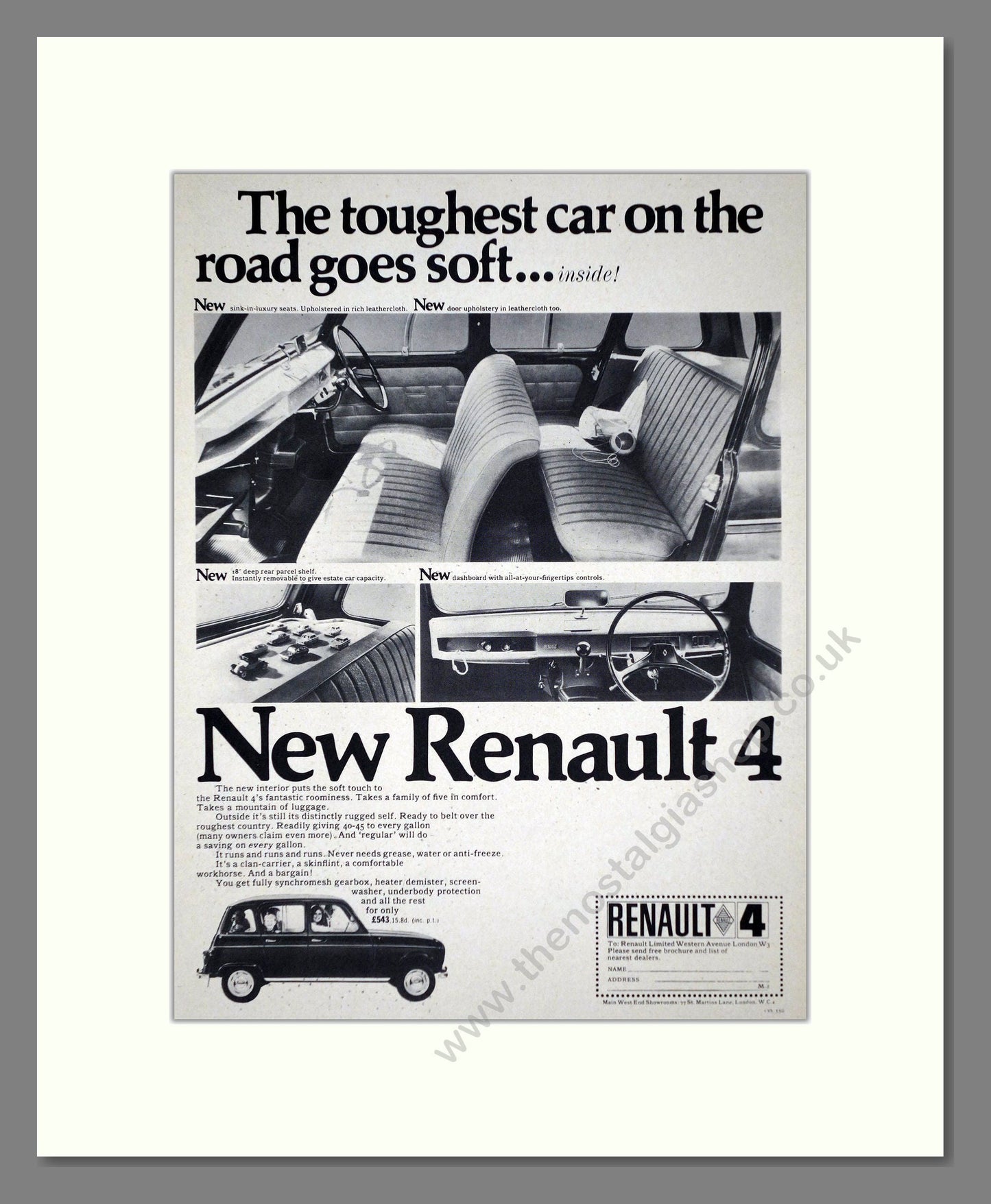 Renault - 4. Vintage Advert 1966 (ref AD64546)